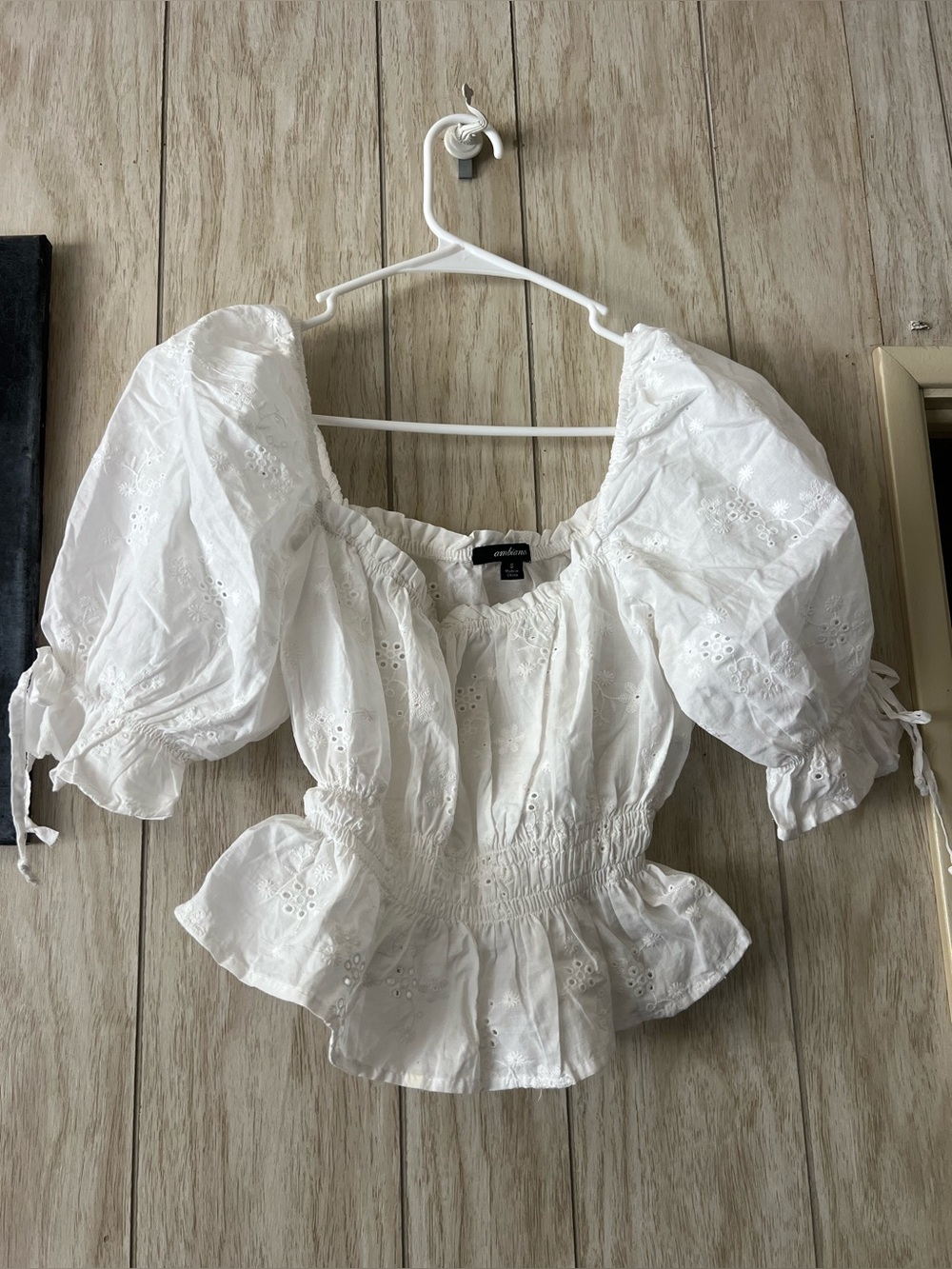 Ambiance White Cropped Shirt